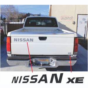 Calcas Sticker Calcomanías Nissan D21 Hardbody XE Batea