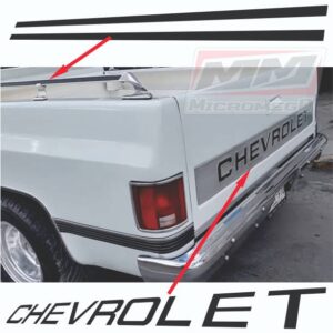 Calcas Sticker Calcomanías Chevrolet Cheyenne 87-92 Batea