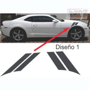 Calcas Sticker Calcomanías Chevrolet Camaro Salpicadera Delantera 10-15