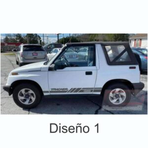 Calcas Sticker Calcomanías Chevrolet Tracker 88-98