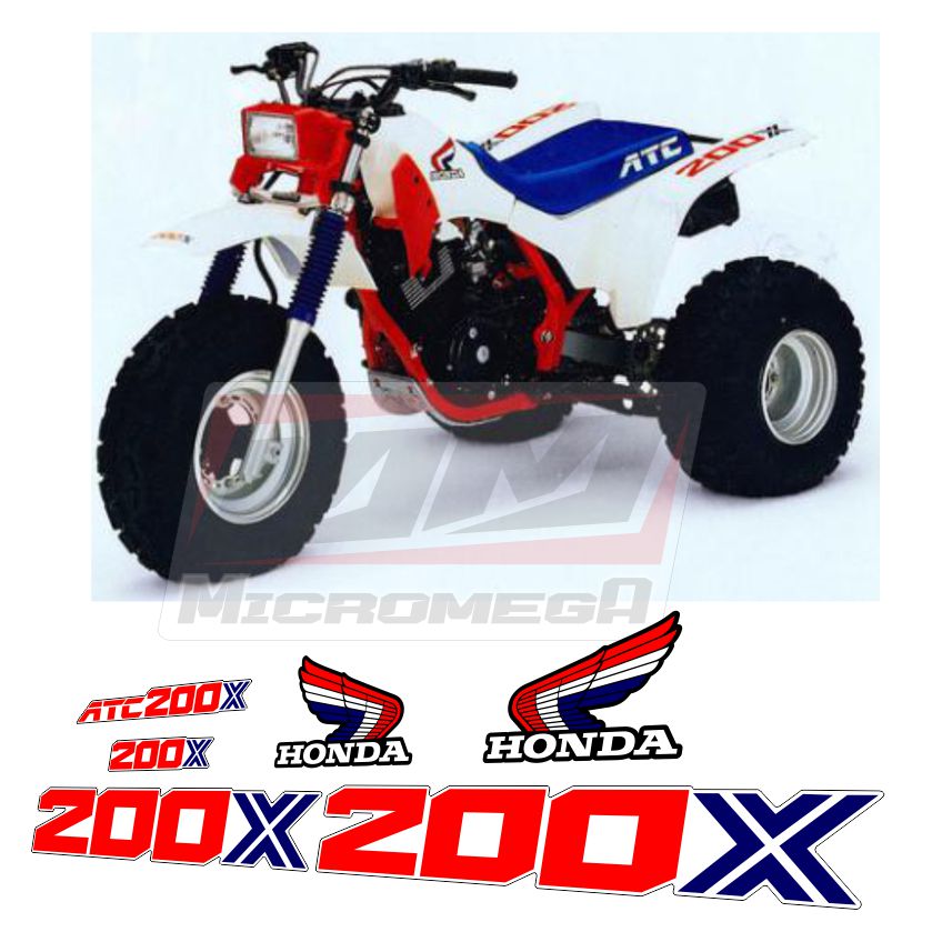 Calcas Sticker Calcomanías Honda Atc 250x 1986