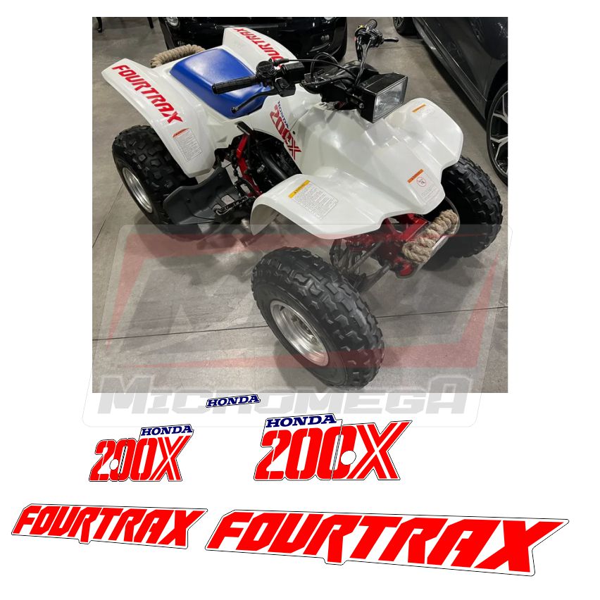 Calcas Sticker Calcomanías Honda Fourtrax 200x 97