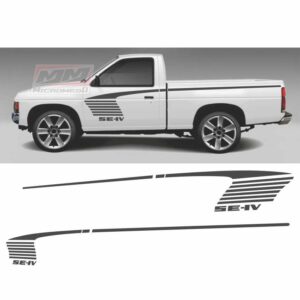 Calcas Sticker Calcomanías Nissan D21 Hardbody 1995 Se 4 Sencilla