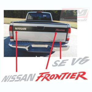 Calcas Sticker Calcomanías Nissan Frontier Se V6 Batea