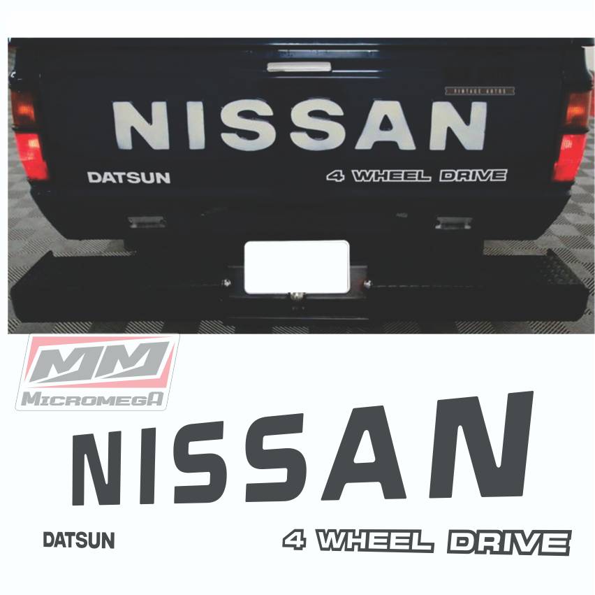 Calcas Sticker Calcomanías Nissan Pickup 84 4 Weel Drive Batea