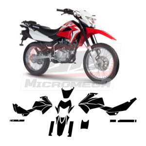 Plantilla Vectorizada Honda Xr 150l 16-20