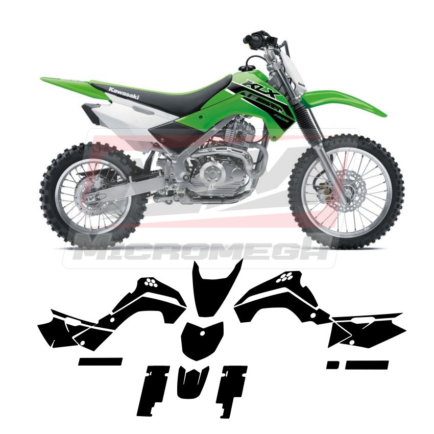 Plantilla Vectorizada Kawasaki Klx 140 08-17