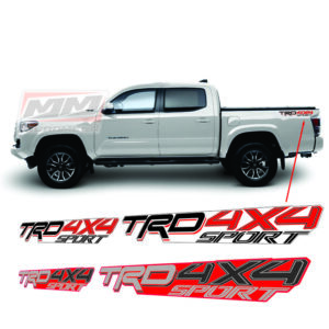 Calcas Sticker Calcomanías Toyota Tacoma Trd 4x4 Sport 16-23